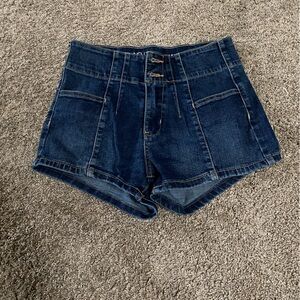 High Waisted Denim Shorts